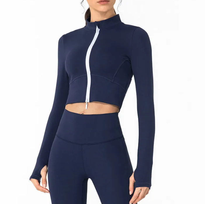 Women’s Nylon Zip Jacket – One Wave Boutique