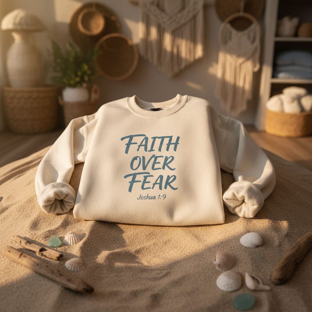Faith Over Fear Christian Sweatshirt